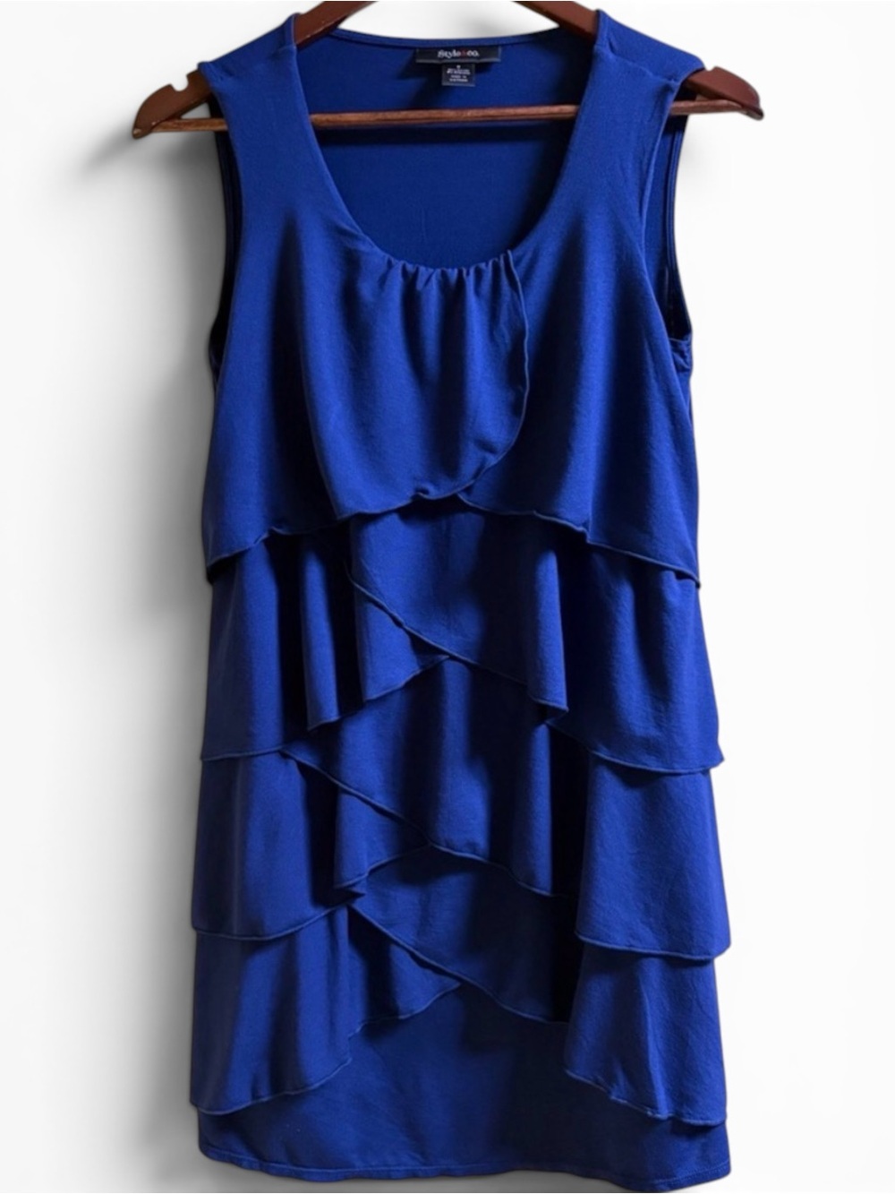 Style & Co. Vibrant Blue Garment Size S EUC
